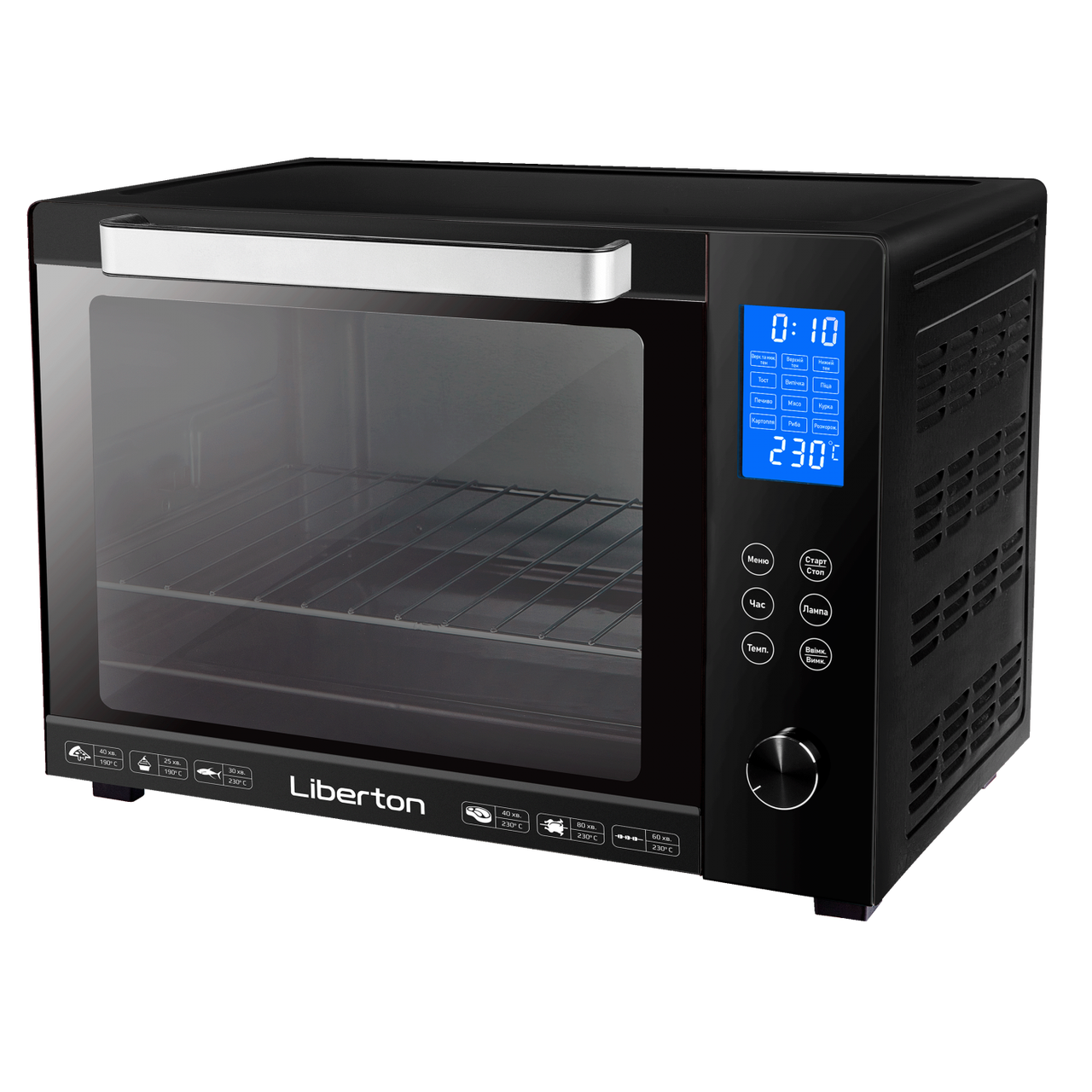 Електродуховка Liberton LEO-601E Blac - 60 л конвекція 2200 Вт