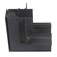 З'єднувач кутовий внутрішній для магнітного шинопровода вбудованого чорний 48VDC