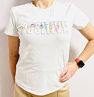 Жіночі футболки 5 штук бавовна кулір Туреччина розміри S-2XL (42-50) ростовка