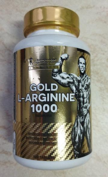 Аргінін KEVIN LEVRON GOLD L-ARGININE 1000мг 120 таблеток, фото 1