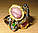 Срібний перстень "Розкішний" з рубіном і хромдиопсидами , розмір 18,3, фото 10