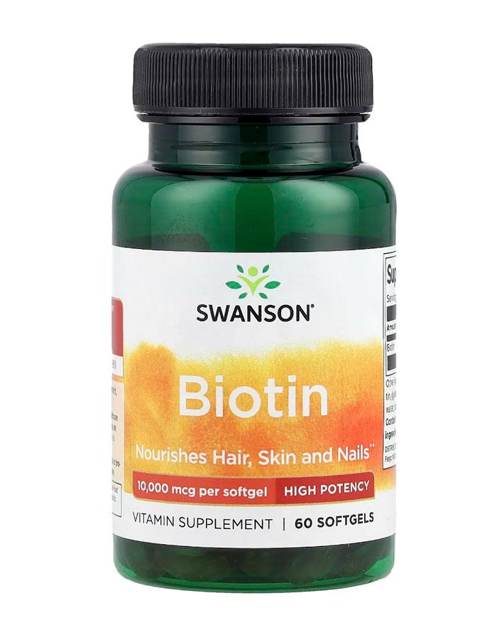 Вітамін В7 Біотин Swanson Biotin 10000 мкг 60 таб США