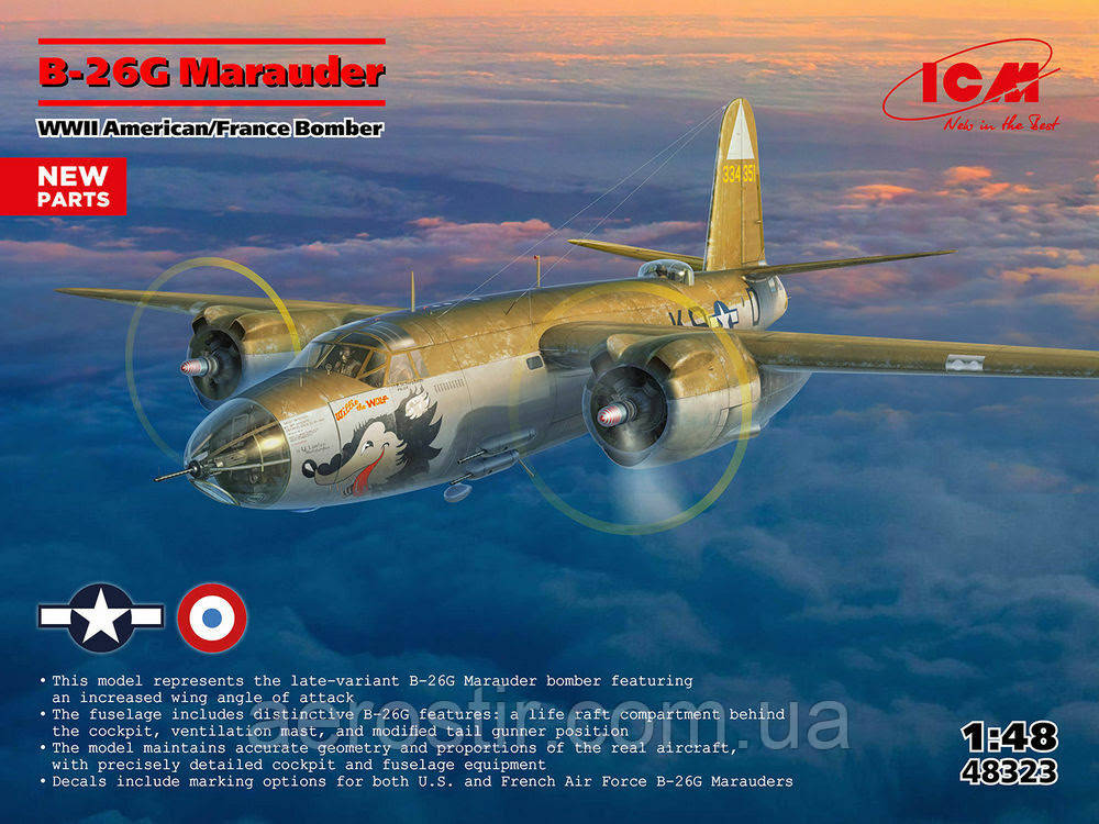 B-26G Marauder 1/48 ICM 48323, фото 1