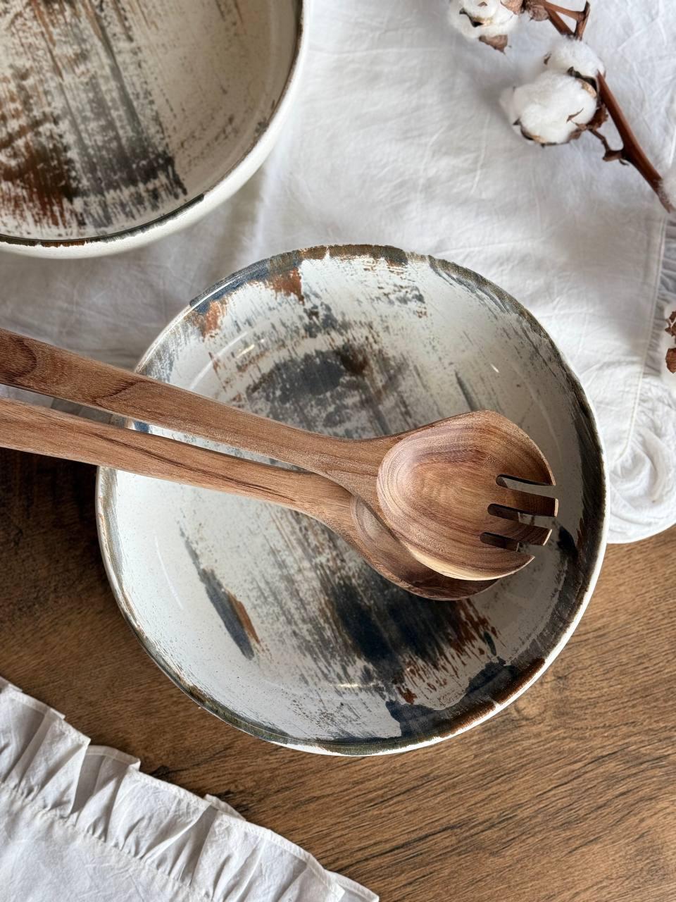 Тарілка Салатна 23 см Milk Stone