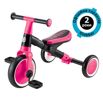Велосипед-біговел дитячий Globber Learning Trike 2in1 Fuchsia (Рожевий)