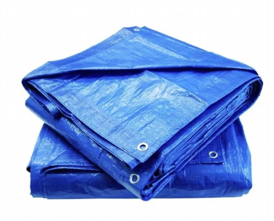 Тент тарпауліновий 8х12м 60 г/м2 "Blue" — укриття від дощу, снігу, сонця та вітру, тенти з люверсами для саду