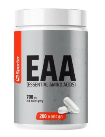 Амінокислоти BCAA Sporter EAA 700 мг 200 капсул, фото 1