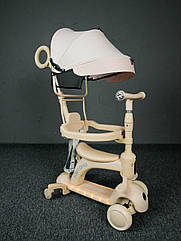 Самокат триколісний із дахом 5в1 "Skyper" BG-70348, з підсвіткою платформи, українським озвучуванням