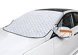 Накидка на авто від снігу, сонця, для лобового скла з бічними вушками, 110х145см, фото 2