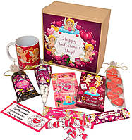 Подарунковий набір "З днем Святого Валентина". Подарунок на день закоханих дівчині.