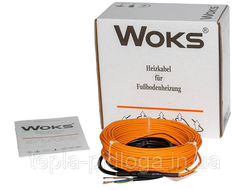 40 М 730 Вт (4.0 м² - 5.0 м²) Нагрівальний кабель WOKS-18