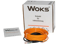 12 М 220 Вт (1.2 м²  - 1.5 м²) Нагрівальний кабель WOKS-18