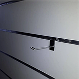 Гачок для одягу хром на економлю панель, 15 см. (4 мм), фото 2