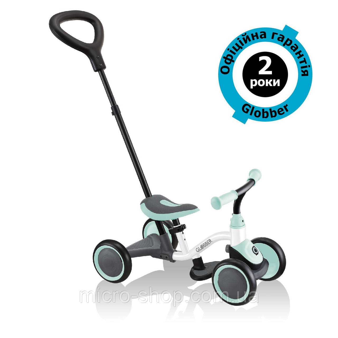 Біговел дитячий Globber Learning Bike 3in1 Mint (М'ятний), фото 1