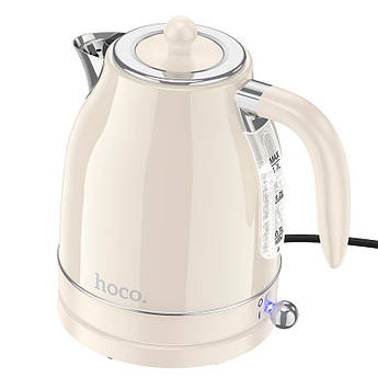 Чайник електричний Hoco нержавіюча сталь 1.7л 1850Вт Retro HE10 Milky White