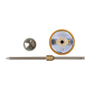 Комплект форсунки 1.3мм для фарбопультів LVLP PT-0131, 0132, 0133, 0134, 0135, 0136, 0143, 0144, 0148 (дюза,