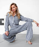 Костюм жіночий спортивний велюровий у кольорах 8153, фото 2