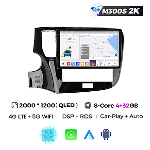 Штатна магнітола Mekede MS 2k Mitsubishi Outlander 3 (2018-2021) CarPlay QleD