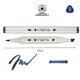 Маркер акварельный SANTI sketch SM-48, темно-сизый, фото 2