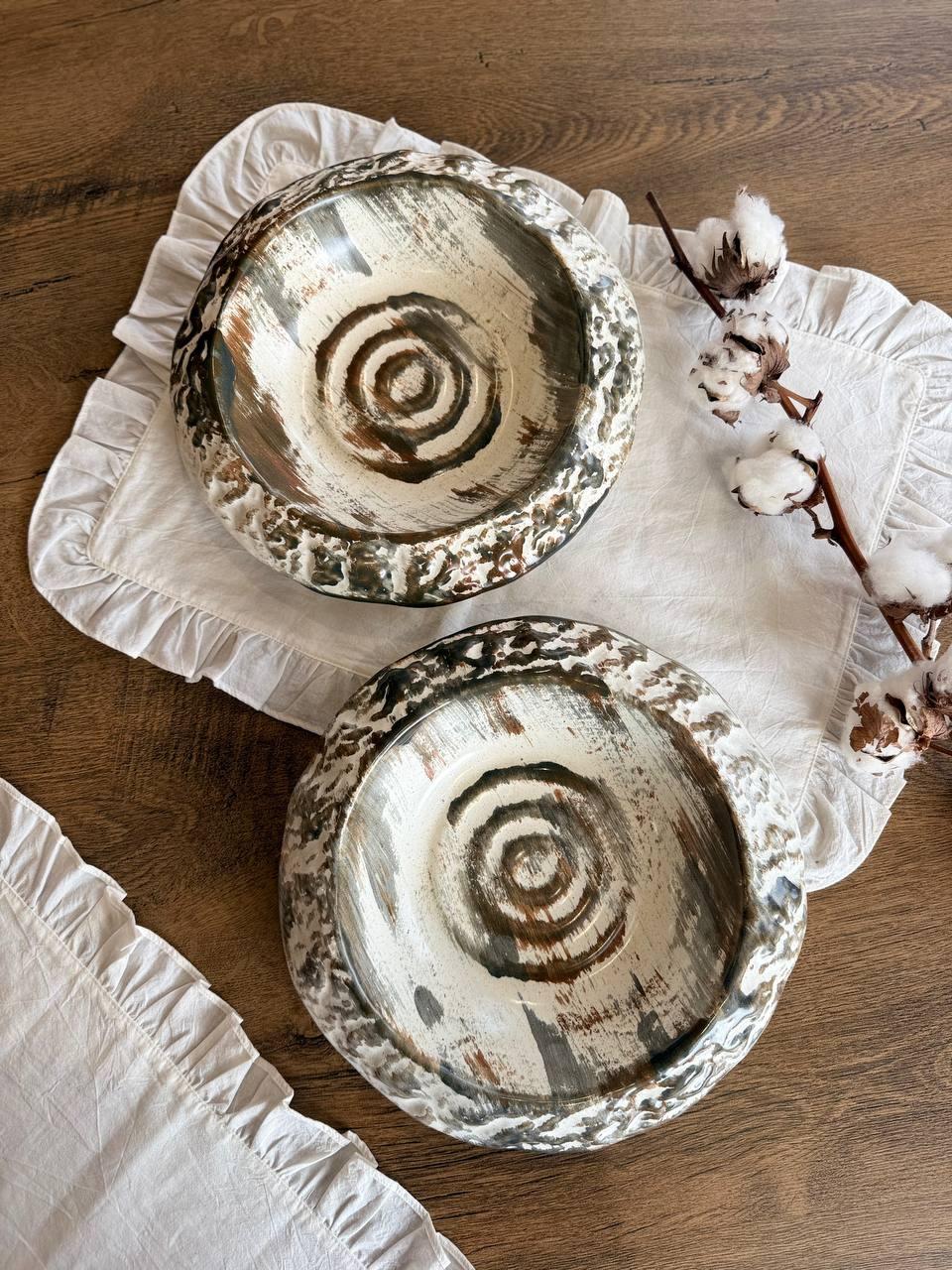 Тарілка для подачі Корал 750 мл Milk Stone