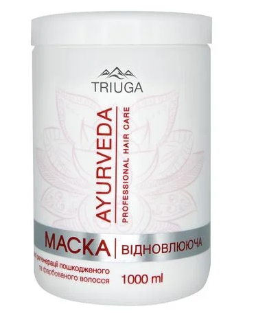 Маска для волосся Triuga Ayurveda Professional Відновлююча 1000 мл для пошкодженого та фарбованого волосся