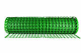 Сітка забірна пластикова Клевер 45*45 1.0х20 м зелена, садова декоративна сітка для огорожі та захисту р, фото 3