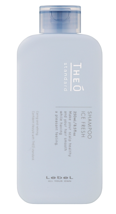 Lebel Theo Shampoo Ice Fresh 250 мл. Освіжаючий чоловічий шампунь для шкіри колови та волосся