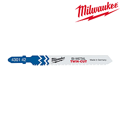 Полотна для лобзика Milwauke T123XF BI-METAL 91 мм — (уп-5 шт.)