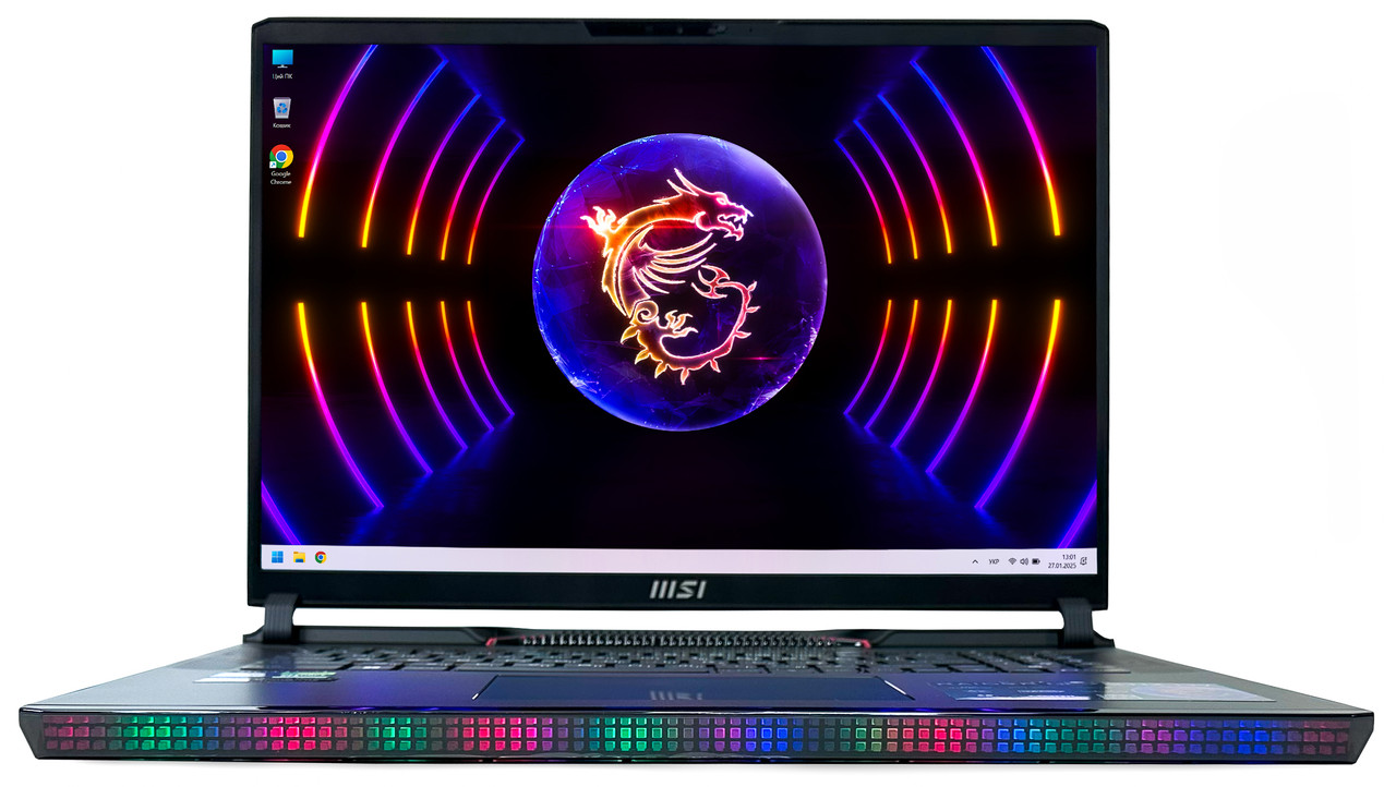 Ноутбук MSI Raider GE78HX 13VG: Core i7-13700HX / DDR5 16 ГБ / GeForce RTX 4070 / SSD 1.5 ТБ / 17" 240 Гц