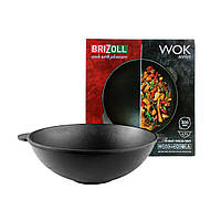Сковорода чавунна WOK 4,7 л, Ø30 см Brizoll