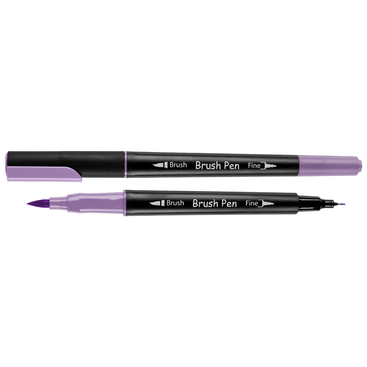 Маркер акварельный SANTI Brush Pen SW-07 гиацинт двусторонний