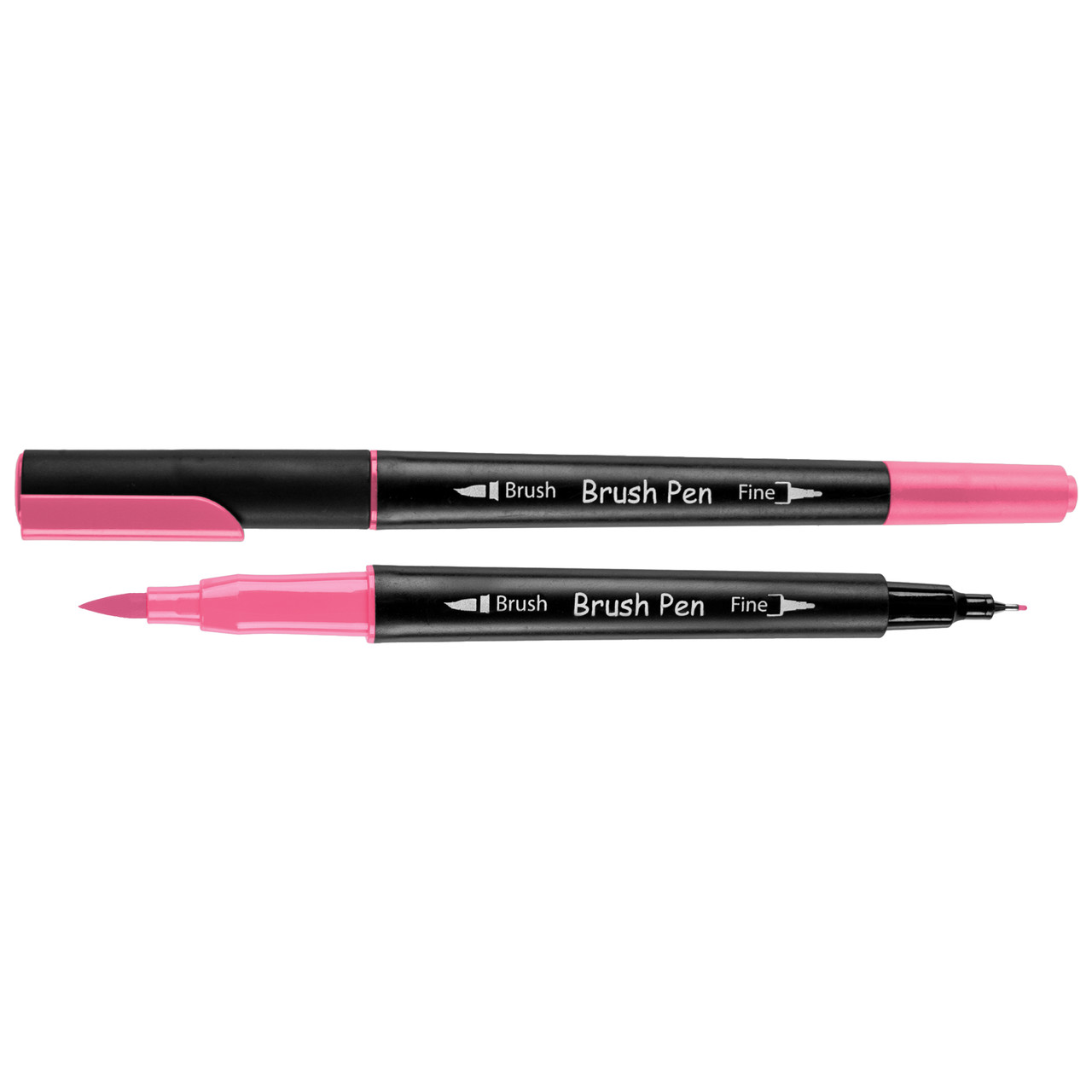 Маркер акварельный SANTI Brush Pen SW-11 розовый двусторонний