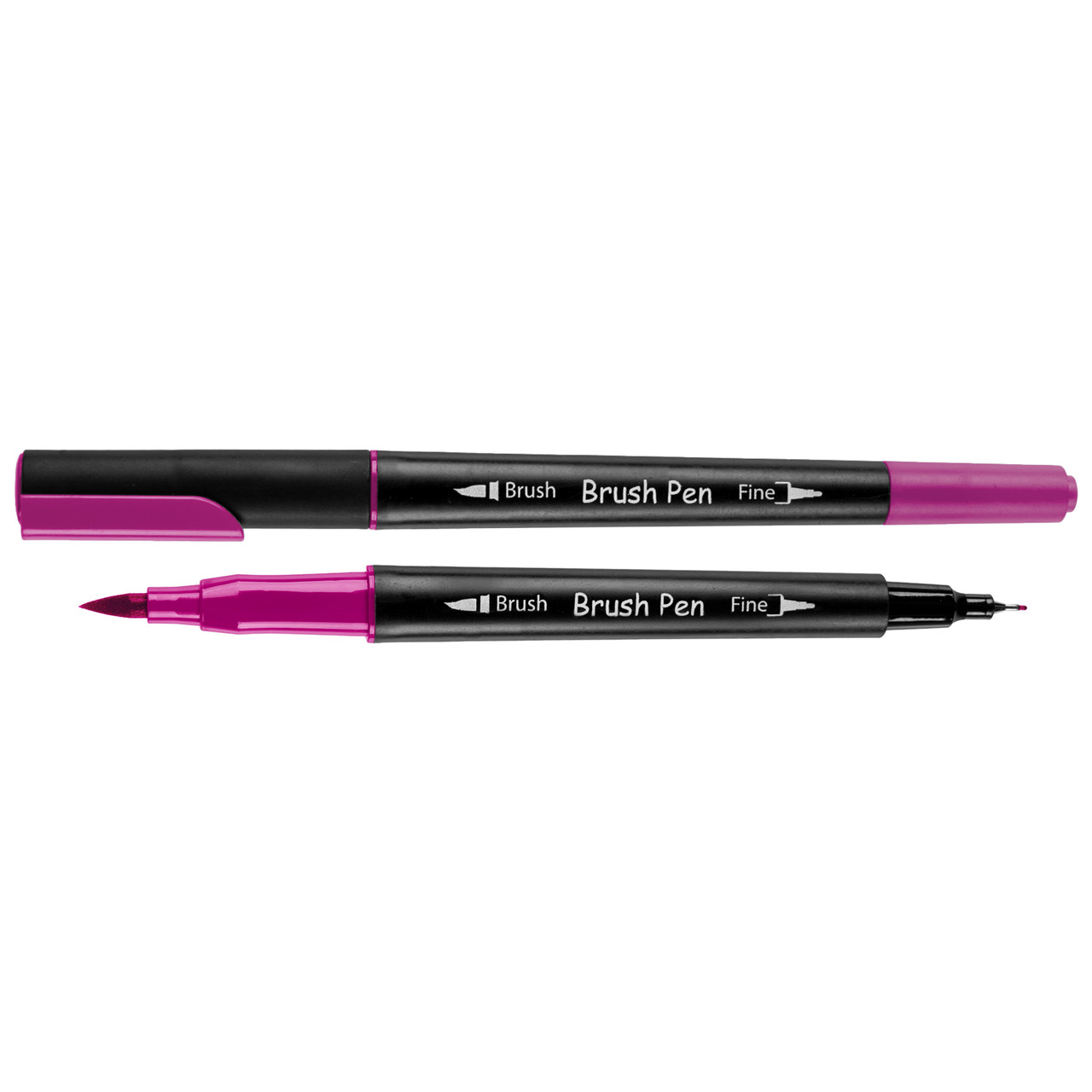 Маркер акварельный SANTI Brush Pen SW-13 ярко-фиолетовый двусторонний