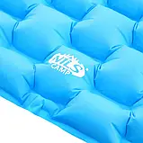 Килимок туристичний NILS CAMP NC4007, 240 х 60 х 5 см - блакитний, фото 8
