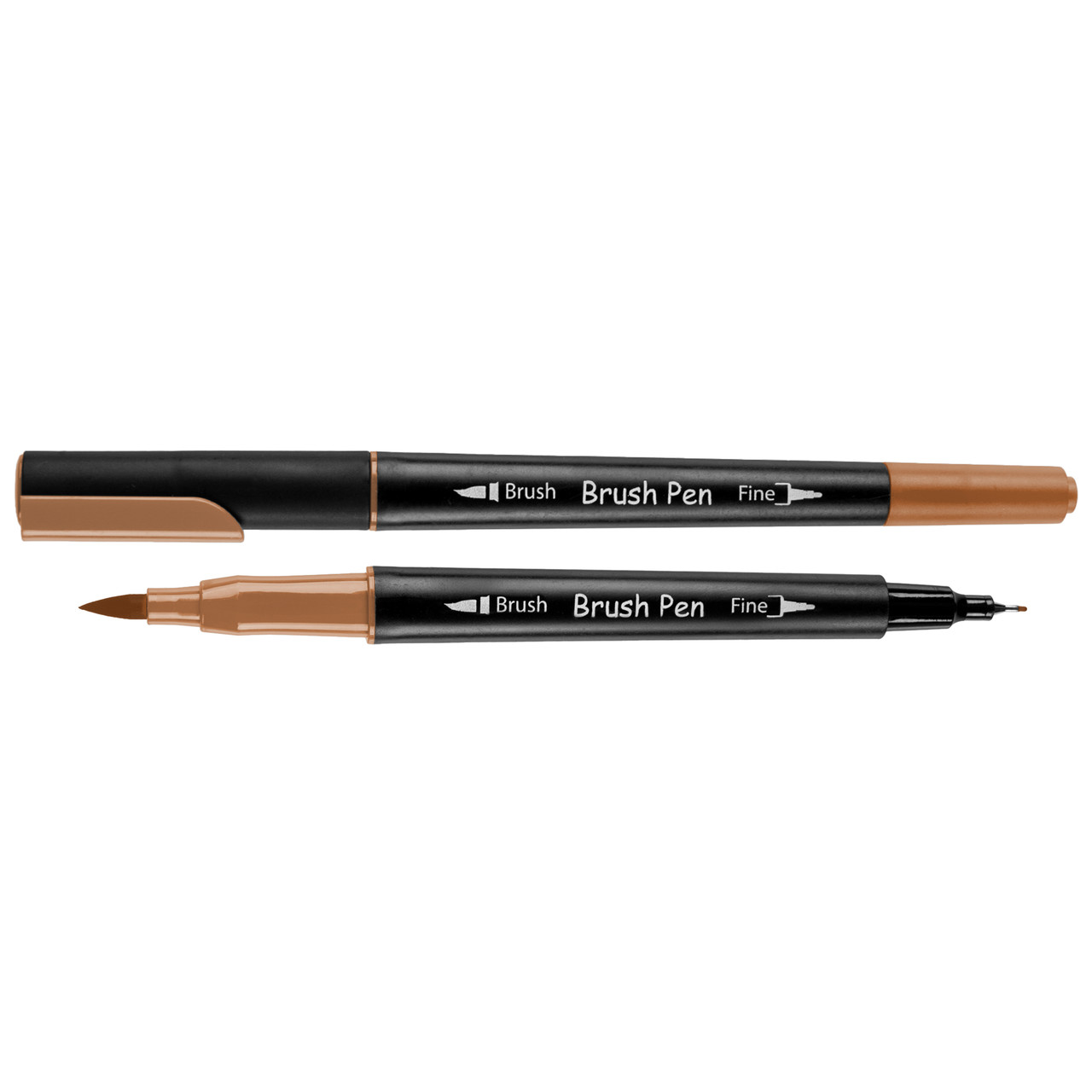 Маркер акварельный SANTI Brush Pen SW-22 светло-коричневый двусторонний