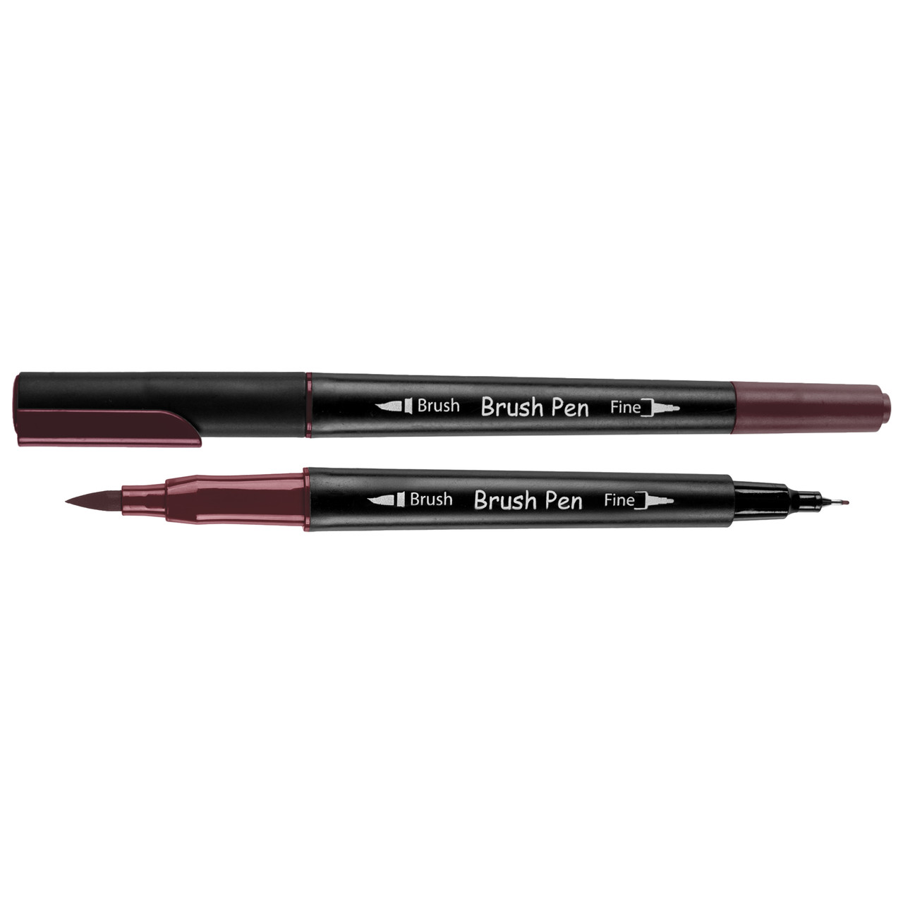 Маркер акварельный SANTI Brush Pen SW-24 сливовый двусторонний