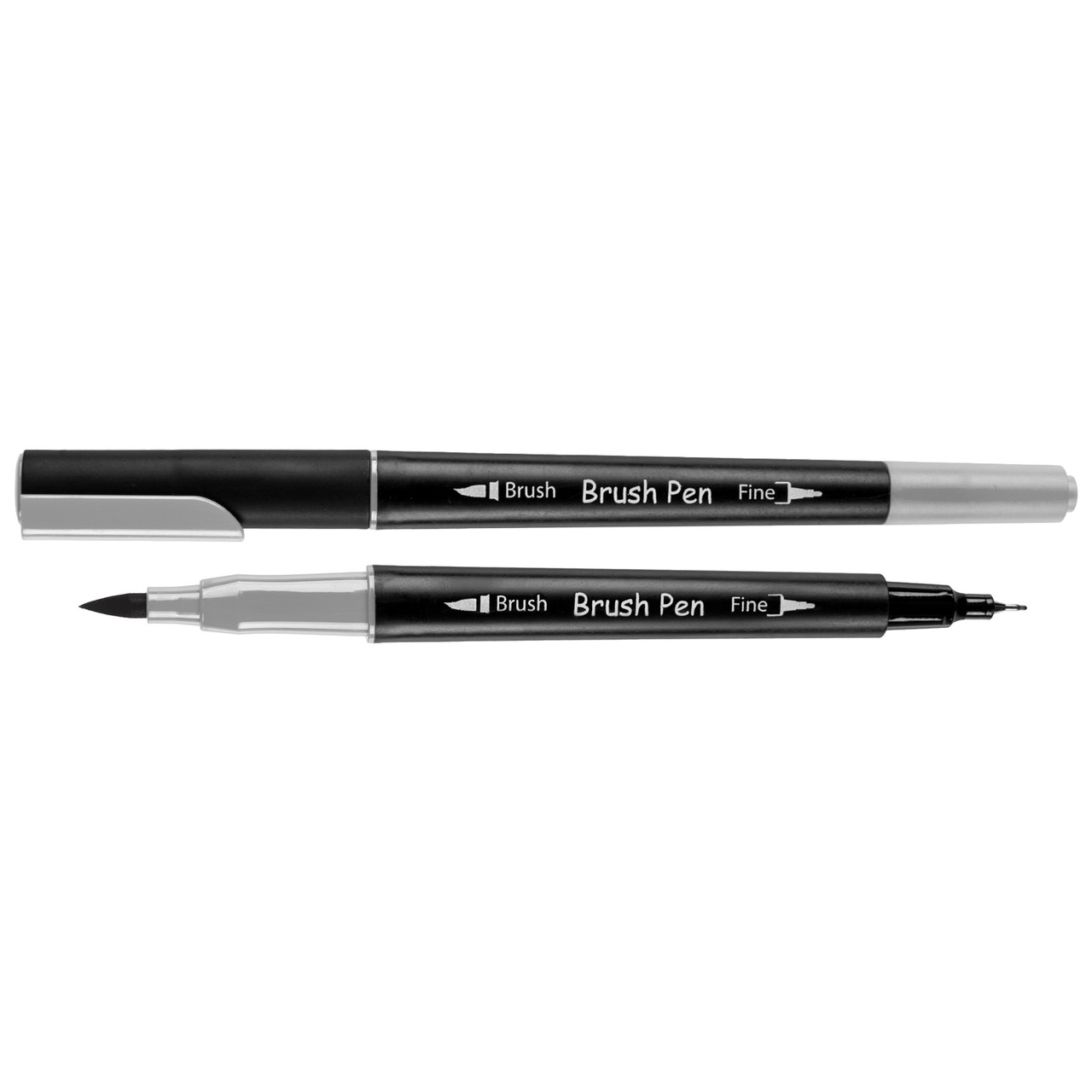 Маркер акварельный SANTI Brush Pen SW-26 светло-серый двусторонний