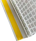 Профіль віконний 9/3мм БІЛИЙ з манжетою і склосіткою паяний Valmiera 2,4м, фото 8