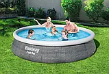 Басейн надувний Fast Set Bestway 57376 396 x 84см - сірий, фото 5