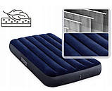 Матрац надувний Intex 64757 191x99x25 см, темно-синій, фото 5