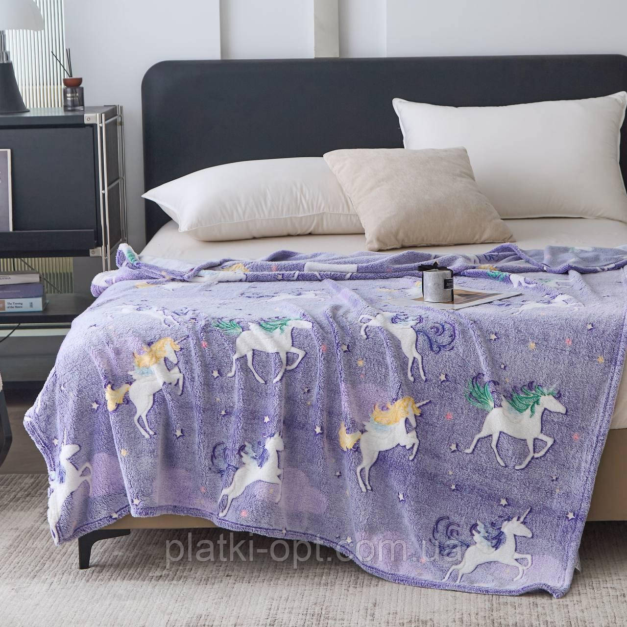 Покривало флісове "Світлячок" (світиться у темряві) 150х200 см (108215-12), фото 1