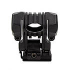 Тримач кріплення для ліхтарика на шолом + планка Пікатінні (25 мм), Black, фото 3