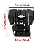 Тримач кріплення для ліхтарика на шолом + планка Пікатінні (25 мм), Black, фото 10