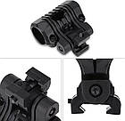 Тримач кріплення для ліхтарика на шолом + планка Пікатінні (25 мм), Black, фото 6