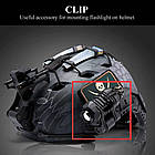 Тримач кріплення для ліхтарика на шолом + планка Пікатінні (25 мм), Black, фото 8