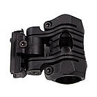 Тримач кріплення для ліхтарика на шолом + планка Пікатінні (25 мм), Black, фото 7