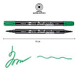 Маркер акварельный SANTI Brush Marker SWB-22 темно-зеленый двусторонний, фото 3