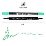 Маркер акварельный SANTI Brush Marker SWB-23 зеленый двусторонний, фото 3