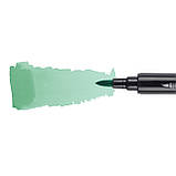 Маркер акварельный SANTI Brush Marker SWB-23 зеленый двусторонний, фото 4