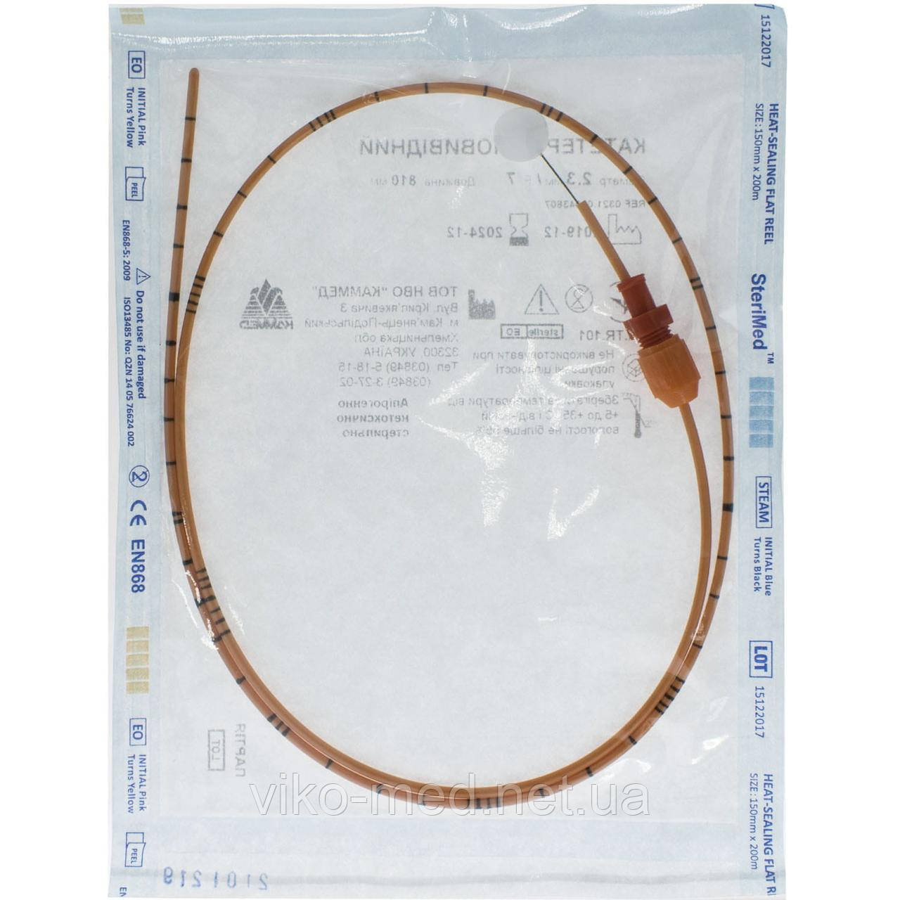 Катетер сечоводний із закритим дистальним кінцем, діаметр 2,6 мм/Fr: 8, фото 1